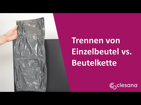 Clesana C1 - Trennen von Einzelbeutel und Beutelkette