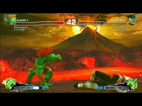 SSF4 Rank Match  KimLegend (BL)  vs  Violetperfume (DI)