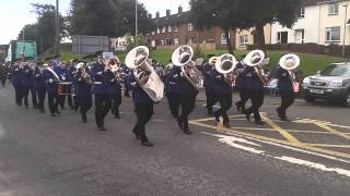 preview picture of video 'Lisnaskea Silver Band @ Black Saturday Parade 2013'