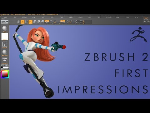 Zbrush 2 First Impressions & 2 Minute Review