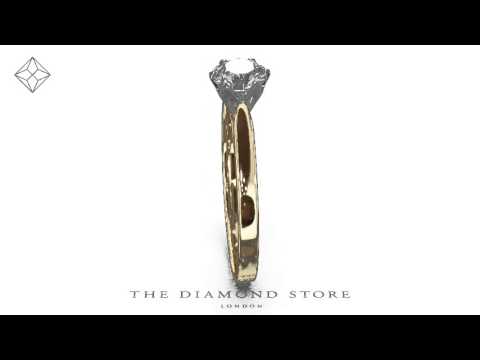 UT23 - Certified Low Set Chloe 18K Gold Diamond Engagement Ring