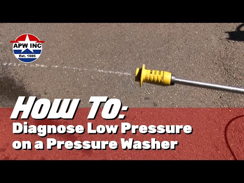 How To: Diagnose Low Pressure on a Pressure Washer