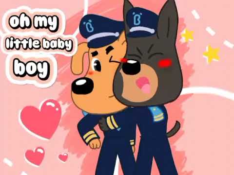 Sheriff labrador x Dobie | oh My little baby boy | meme animation