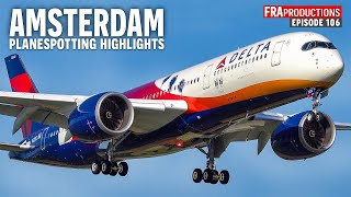 Planespotting Amsterdam Highlights: CLOSE-UP Landings & Take-Off B747, A380, B777, A350 and more!