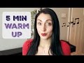 Quick 5 Minute SINGING Warm Up