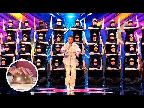 Blind-Folded dancers receives Howie's Golden Buzzer after a breathtaking performance/ AGT/ Audition