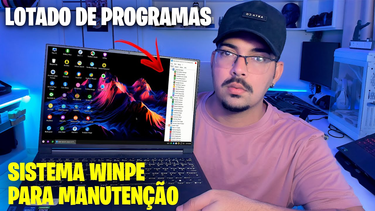 WINPE NHV🔥Novo SISTEMA com PROGRAMAS Pra Resolver Problemas no Windows