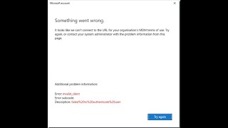 Problems Azure AD joining. MDM URL Error.