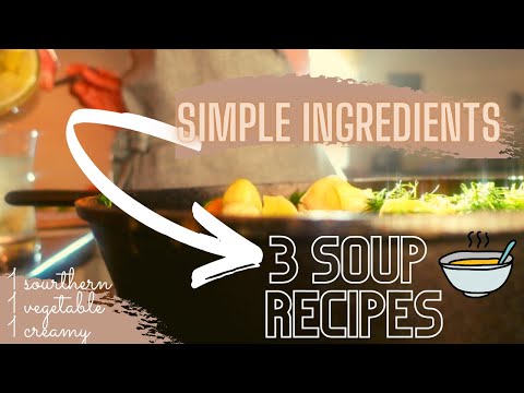 3 SIMPLE Winter SOUP RECIPES | Stove OR Crockpot | Low Prep. No Fuss