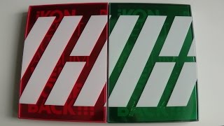 Unboxing iKON 아이콘 Debut Full Album Welcome Back (Red &amp; Green Version)