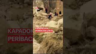 Kapadokya'da Peribacası çöktü #shorts