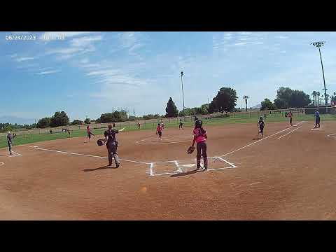 All-Star District Tournament 10U Rec Softball Game 2 - Laya#28 Catcher - Pink Team