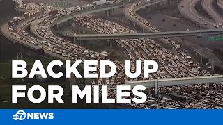 Bay Area traffic backed up for miles