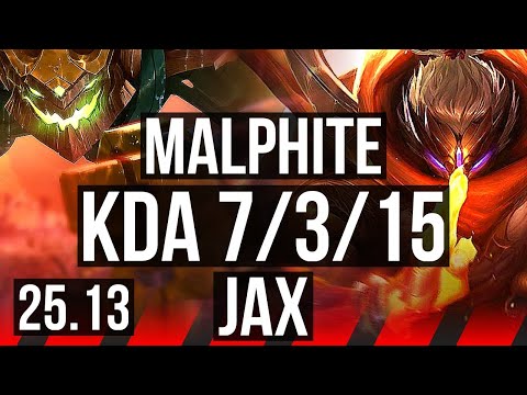 MALPHITE vs JAX (TOP) | EUW Master | 25.13