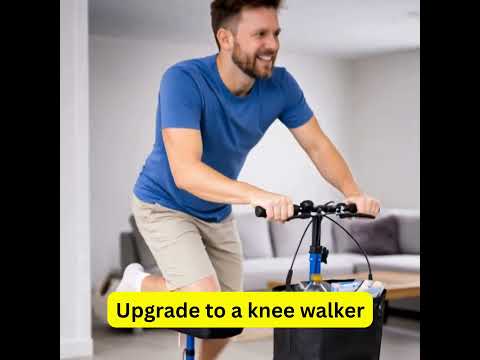 Knee Walker Scooter | All-Terrain Steerable Knee Scooter for Adults | Comfortable Cushion Pad | Adjustable Knee Crutch Alternative for Foot Injuries