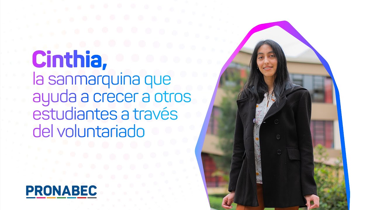 Cinthia, la sanmarquina que ayuda a crecer a otros estudiantes a través del voluntariado