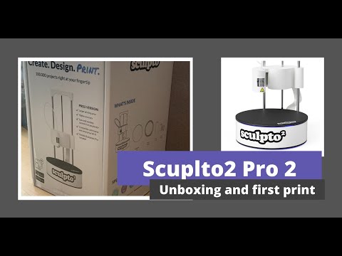 Sculpto2 Pro 2 unboxing and first print - Z3DP Live stream