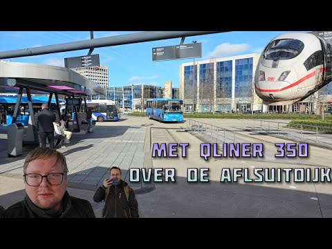 Met Qliner lijn 350 over de afsluitdijk