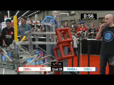 2015 VRC Sci Q39 - 1900 2V vs 7648A 7192 - 27 to 64 - VEX Worlds 2015 - Science Division