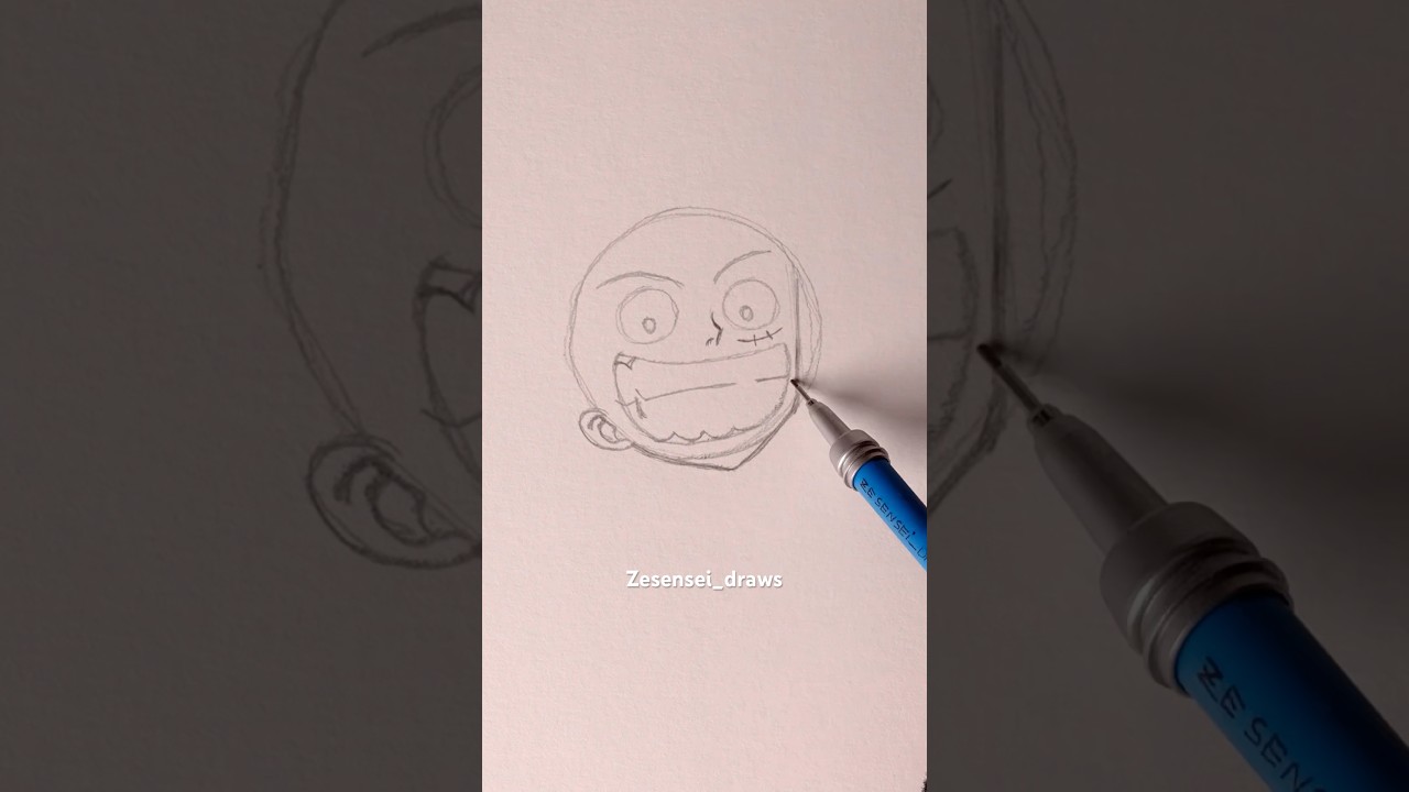 Draw Luffy Step by step #onepiece Draw your manga with @zesensei_draws