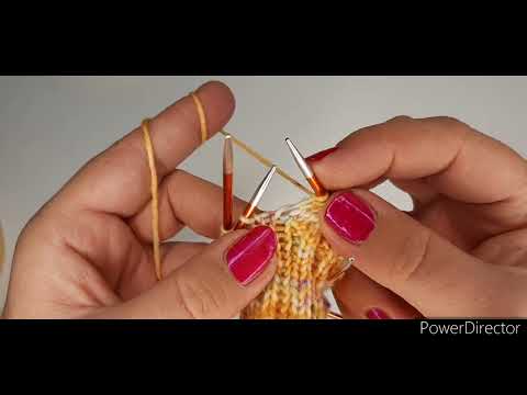 Lochmuster für Socken in Runden, Lacemuster versetzt 🧶