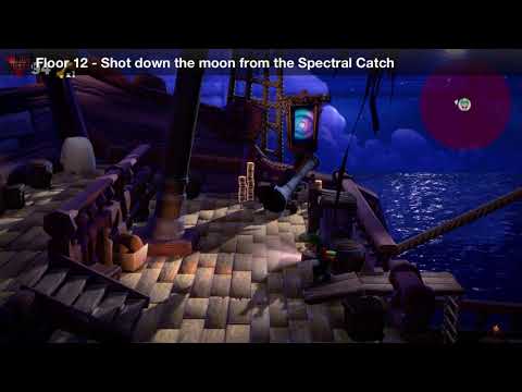 Luigi's Mansion 3 - Floor 12 Achievement - Shot down the moon from the Spectral Catch