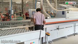 PRO-700A | Máy dán cạnh veneer siêu siêu đẹp kết hợp băng tải 1 mình anh chấp hết