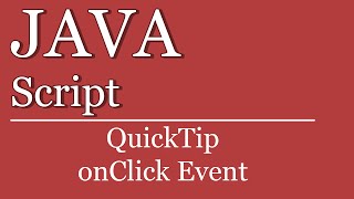 QuickTip #18 - JavaScript Funktion bei Klick aufrufen | JavaScript Tutorials | HTML | onclick