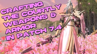 Crafting the Courtly Gear in Patch 7.4 | FFXIV Dawntrail