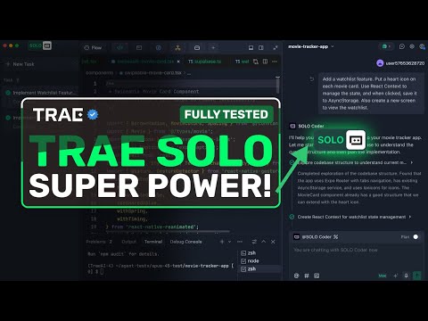 Trae SOLO: NEW SOLO Mode in TRAE is ACTUALLY AMAZING!