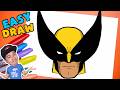 Wolverine Mask How To Draw Wolverine Mask Easy Step By Step Drawing Tutorial
