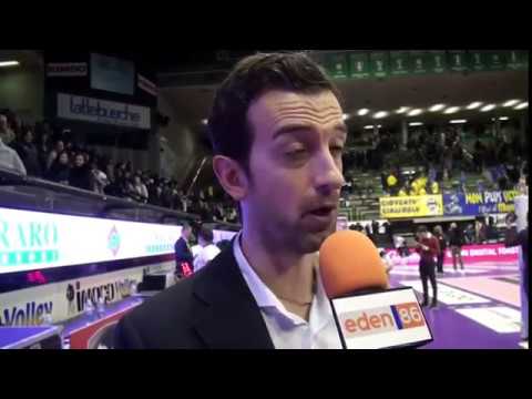 Santarelli e Nica dopo imoco filottrano da Eden TV 86