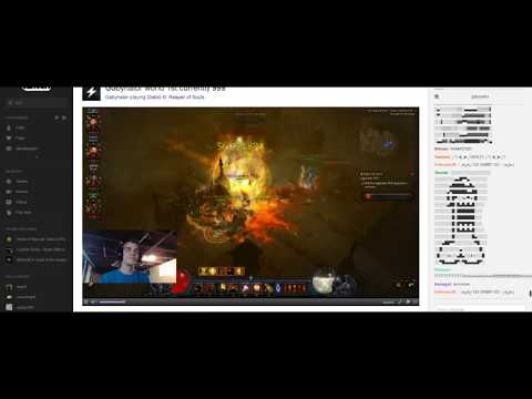 Diablo 3 Reaper Of Souls World First Paragon Level 1000 Gabynator with twitch chat