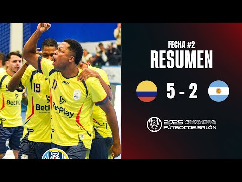 Resumen fecha 2: COLOMBIA VS ARGENTINA (Sudamericano masculino futbol de salón)
