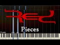 Red - Pieces [Synthesia] Piano Neith