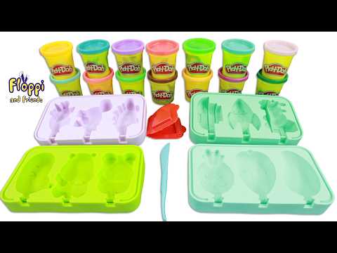 Learning Colors and Creating Ice Lollies with Play Doh | Kids Learning Video