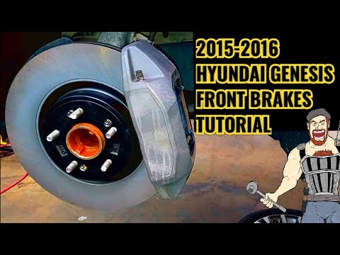 2015-2016 Genesis Front brakes tutorial HYUNDAI