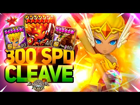 ROAD TO G1 with 300+SPD CLEAVE TEAM - Summoners War