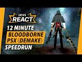 Bloodborne PSX Developers React to 12 Minute All Bosses Speedrun - (Bloodborne Demake)