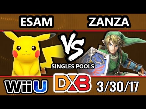 DXB 2017 SSB4 - Zanza (Link) Vs. PG | ESAM (Pikachu) Smash 4 Tournament - Smash Wii U