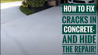 How To Fix Cracks In Concrete- And Blend In The Repair!