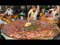 BIGGEST GIANT SIZE TAWA KALEJI FRY MAKING MUTTON LIVER FRIED RECIPE PESHAWAR STREET FOOD VLOG