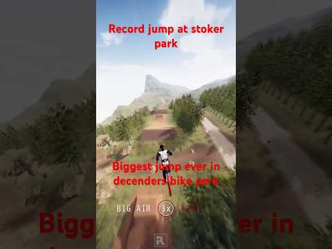 got biggest ever jump in descenders stoker bike park #bicycle #bikelife #decenders