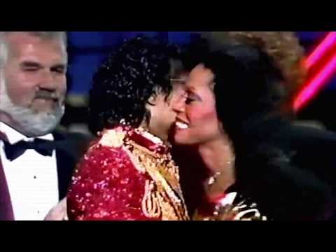 Diana Ross KISSES Michael Jackson on the lips - 1984 AMAs