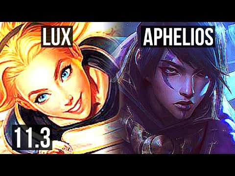 LUX & Sona vs APHELIOS & Karma (ADC) | 11/1/12, 1100+ games, 1.3M mastery | BR Grandmaster | v11.3