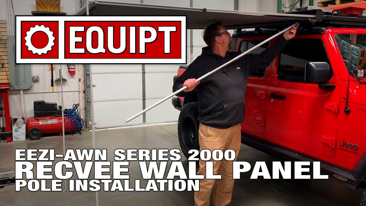 Eezi-Awn RecVee Wall Panel Pole Installation for Series 2000 Awning