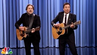 Jimmy Fallon and Russell Crowe Sing &quot;Balls in Your Mouth&quot;