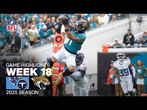 Tennessee Titans vs. Jacksonville Jaguars Game Highlights | NFL 2025 Season Week 18