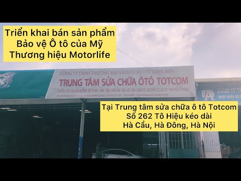 Bán sản phẩm bảo vệ ô para Motorlife tại Gara ô para Totcom 262 Tô Hiệu kéo dài, Hà Đông, Hà Nội.