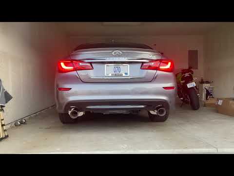 Q70 with cold air intakes and Stillen Exhaust